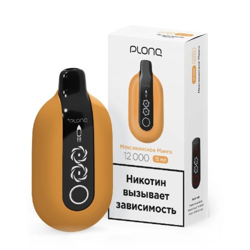 Электронная сигарета PLONQ ULTRA 12000 затяжек Мексиканское манго