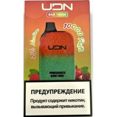 Электронная сигарета UDN BAR 10000 Pomegranate Berry Mint (УДН Бар Гранат Ягоды Мята)