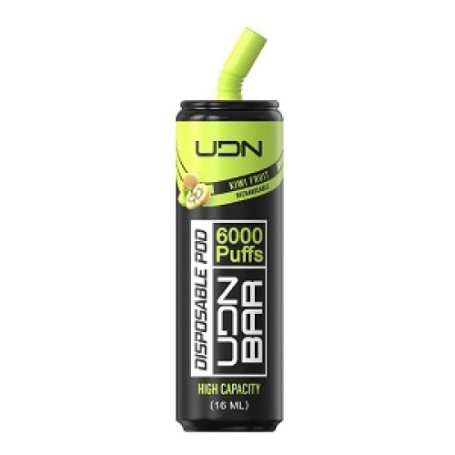 Электронная сигарета UDN BAR Kiwi Fruit 6000 затяжек (УДН Бар Киви)