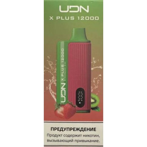 Электронная сигарета UDN X Plus 12000 Клубника Киви