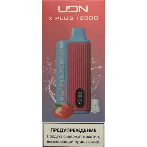 Электронная сигарета UDN X Plus 12000 Клубника Арбуз