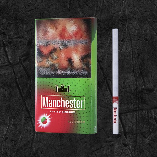 Сигареты Manchester Red Storm Super Slims