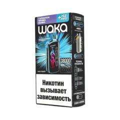 WAKA BLAST 38000 Hard - Черника малина + лед микс